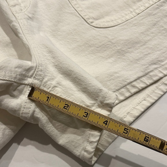 Universal Thread high-rise midi white carpenter cotton Shorts size 12/31 - Picture 7 of 10